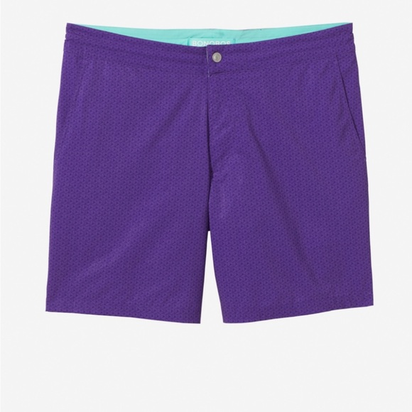 Bonobos Banzai Boardie Swim Trunks Printed Purple Men's 31 - Picture 1 of 9